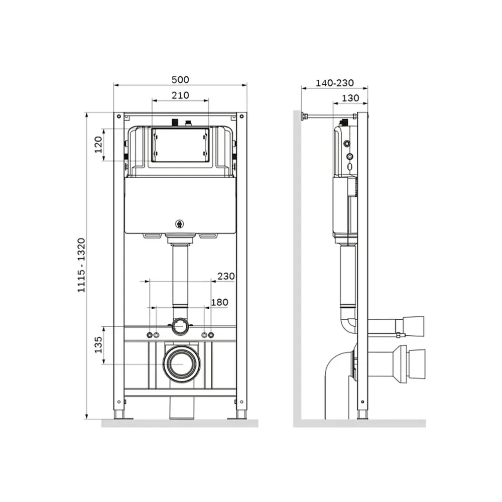 AM.PM Tech - инсталляция для подвесного унитаза с усиленной рамой 87968446 STLM-0076473 - Вид №7