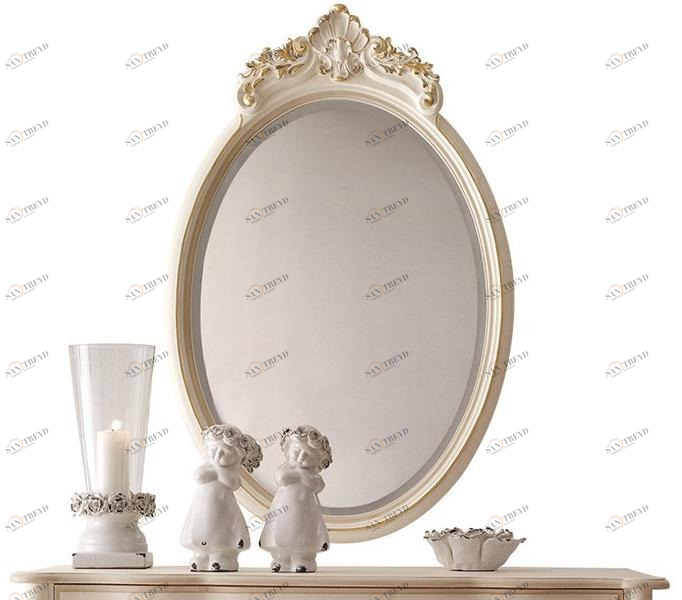 VOLPI Овальное зеркало с настенной рамой Emporio volpi Eclpe120