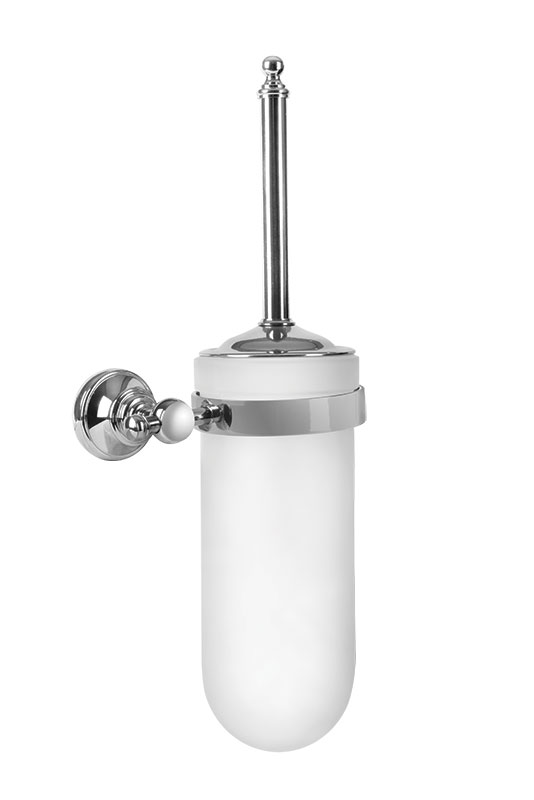 140110010 Ершик для унитаза Luna хромированный со стеклом Eca 