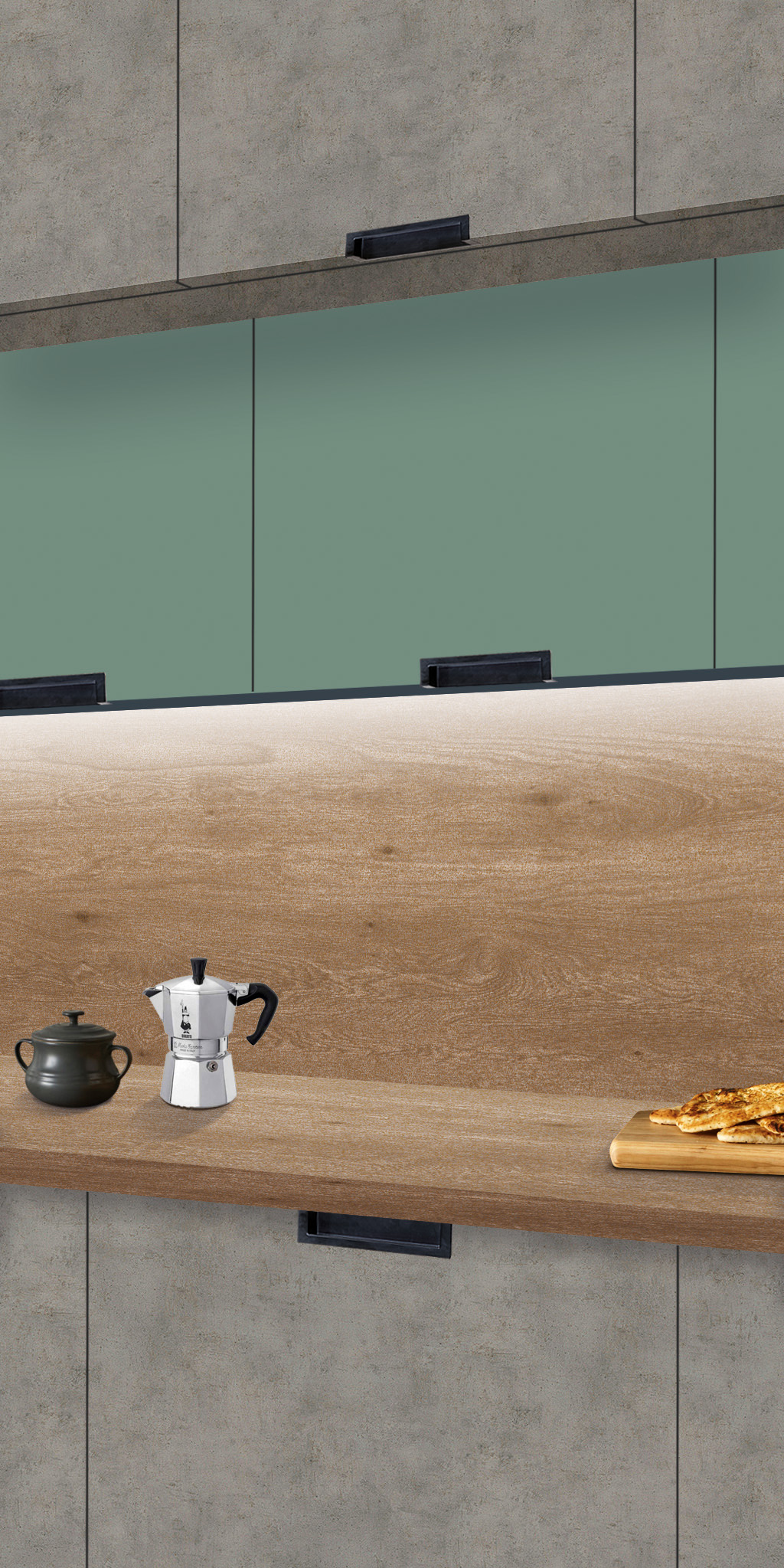 Кухонные гарнитуры ТЕТРИС Мятный бриз SIDAK SIST749-13905