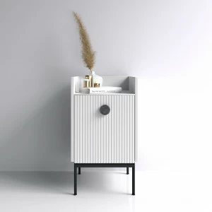 Прикроватная тумбочка белая 42х40 см Lago BRAGIN DESIGN LIVING 00-3974653 Белый