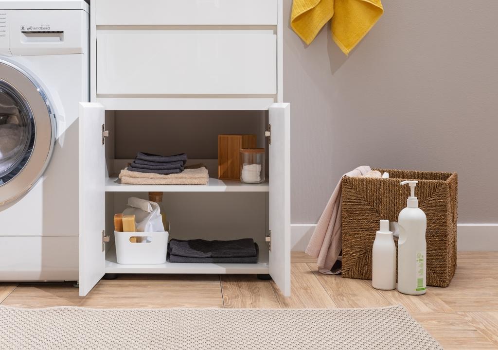 Тумба с раковиной Aquanet Токио 120 R белый (напольная, 1 ящик, 2 дверцы) 0023774500235500 - Вид №18