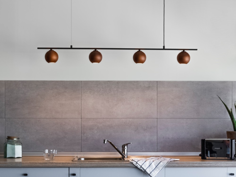 100981 Подвесной светильник 4L орех Aromas del Campo Lita - Вид №2