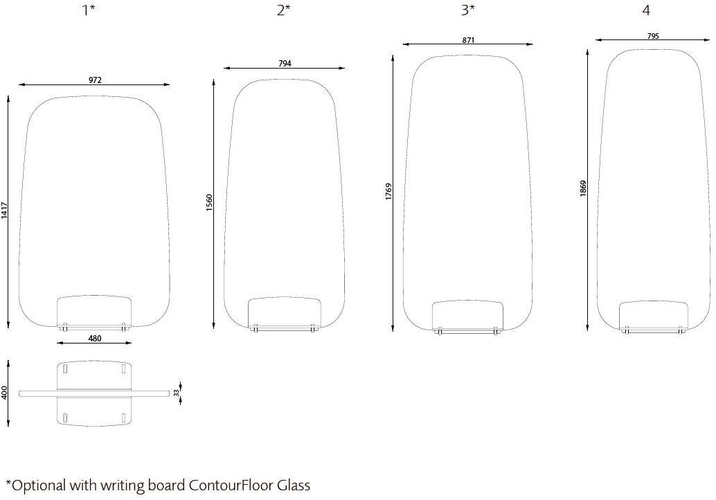Glimakra of Sweden Доска офисная на колесиках Contourfloor sun-id-1381273 - Вид №5