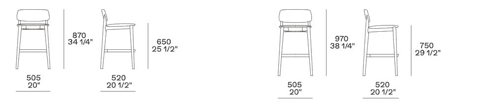 Высокий стул Poliform Curve ARCH-00014121 - Вид №2
