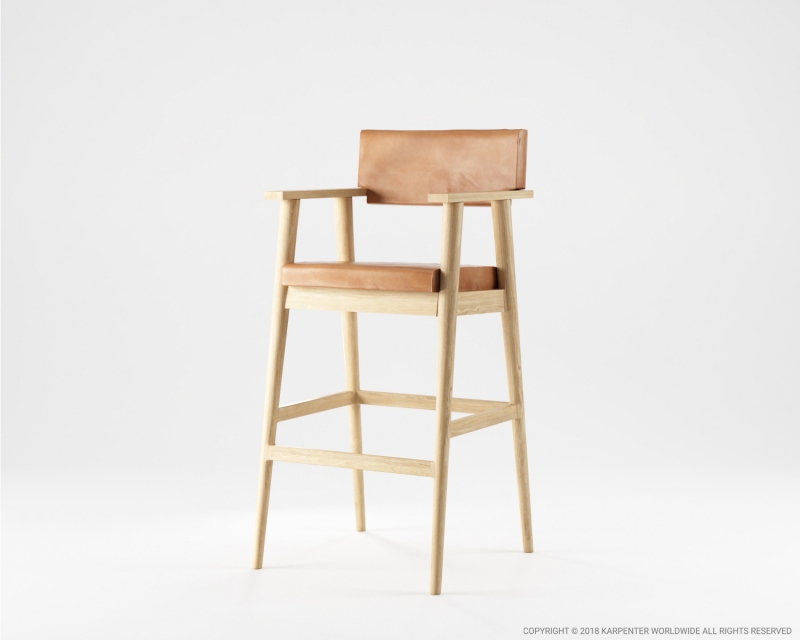 510_1119 Подлокотник барный с кожей Karpenter  - Вид №1