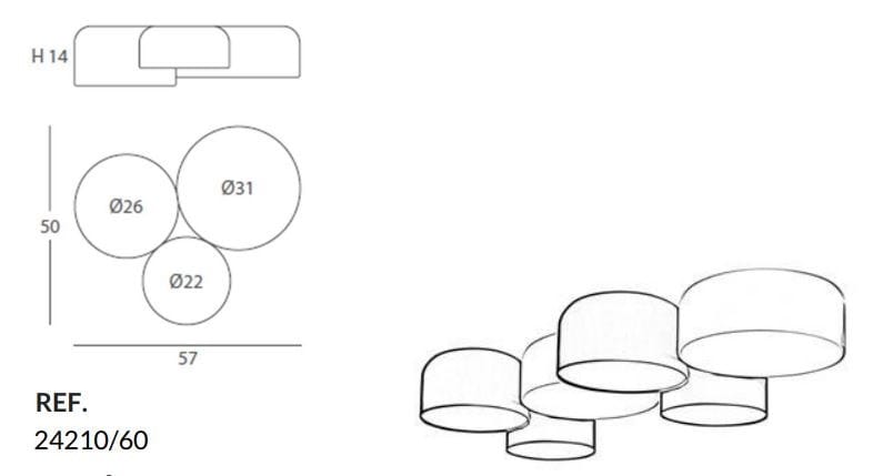 Металлический светодиодный потолочный светильник Olé Lighting горшок ARCH-00119205 - Вид №7