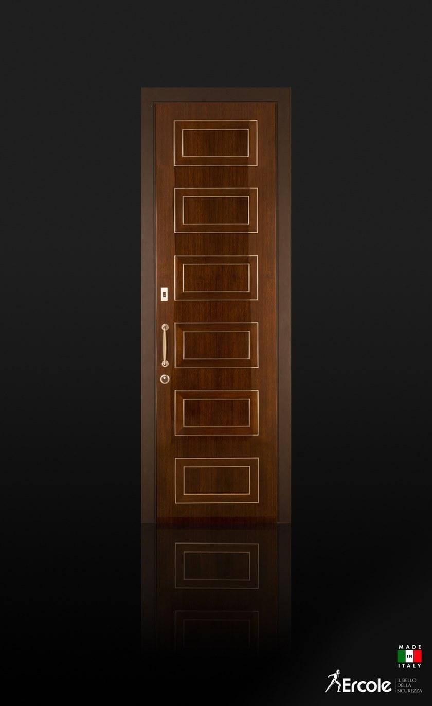 Ercole Бронированная деревянная распашная дверь с контролем доступа sun-id-1431654 - Вид №1