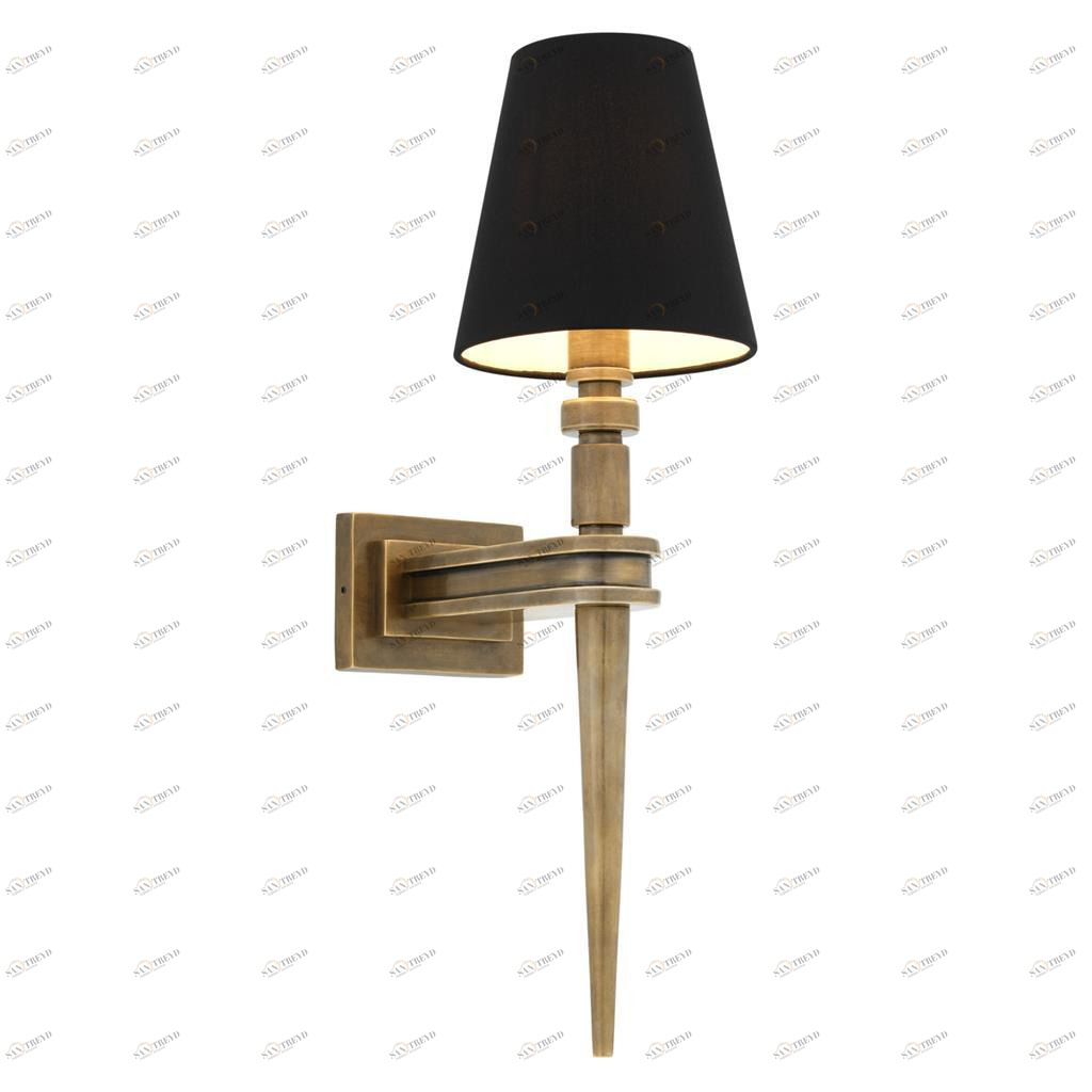 Бра Waterloo Single от Eichholtz латунь 110986 EICHHOLTZ EICHHOLTZ 059877 Золото;черный 