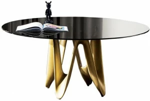 Sovet italia Круглый стеклянный стол Lambda
