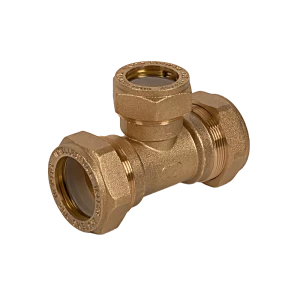 Тройник обжимной Neptun IWS 25х20х25 мм латунь
