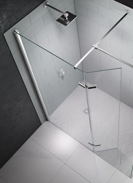 Душевая перегородка M8SW1400HB Merlyn 8 Series Хромированный - Вид №1