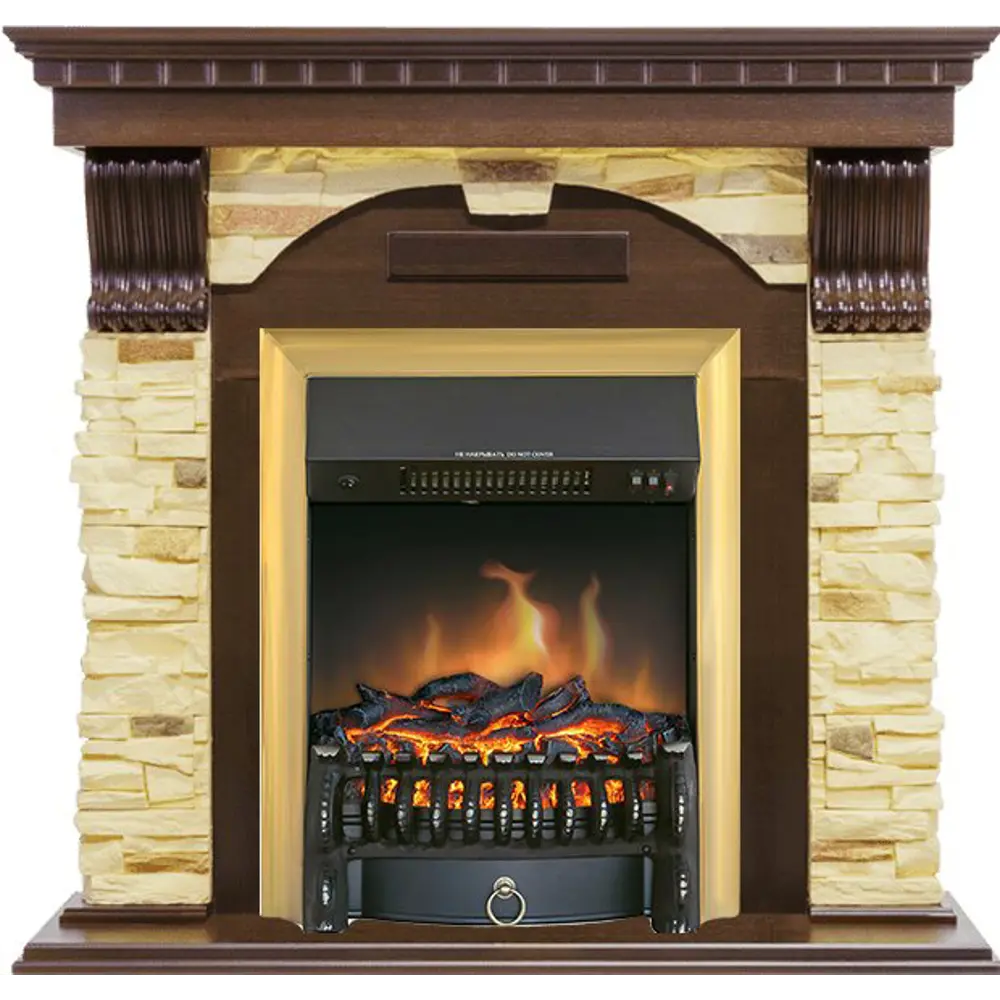 Каминокомплект Royal Flame Dublin STD Fobos FX Brass 1.5 кВт 89396865 STLM-2111981 