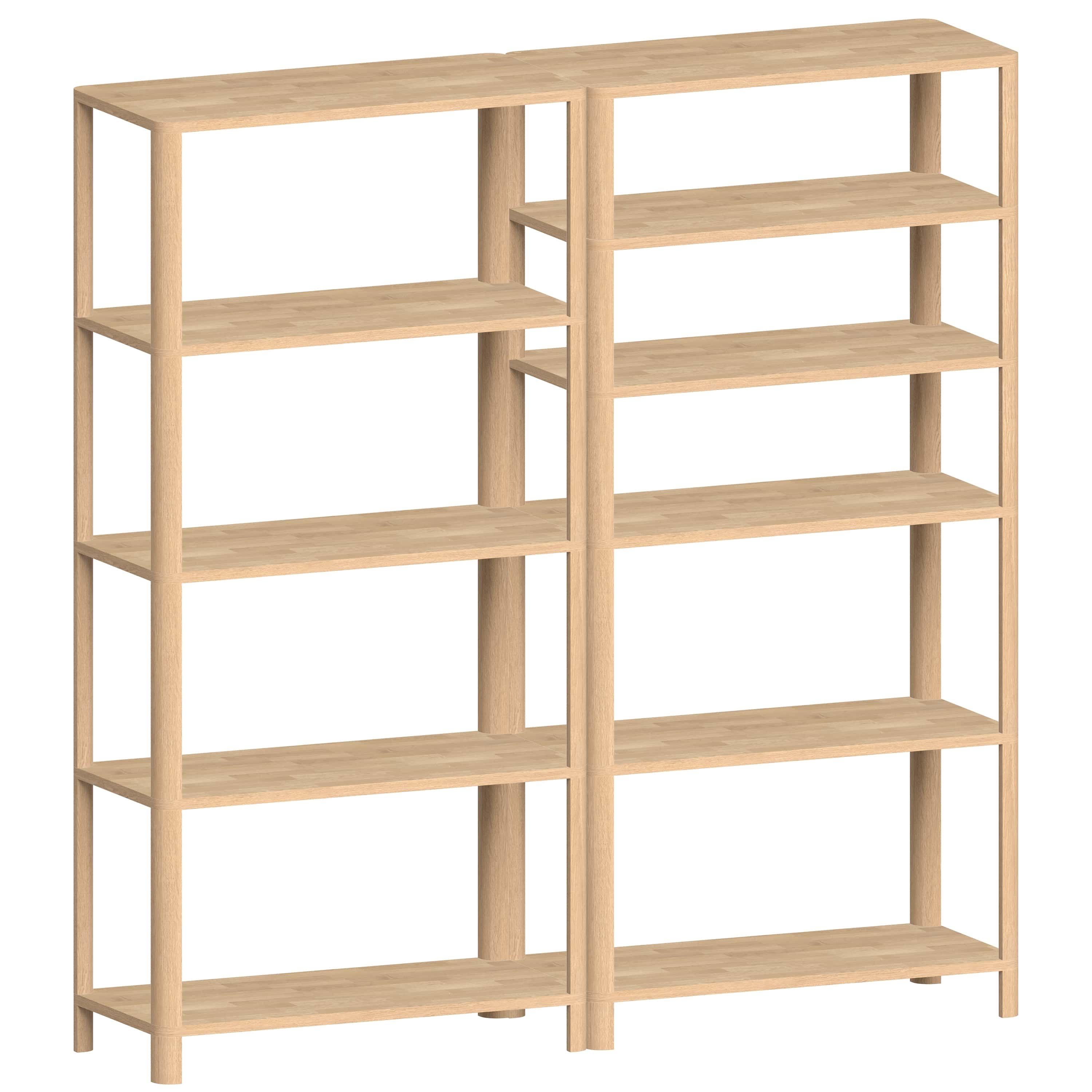 Модульный книжный шкаф из массива дерева Woodendot Cloe ARCH-00016781 - Вид №11