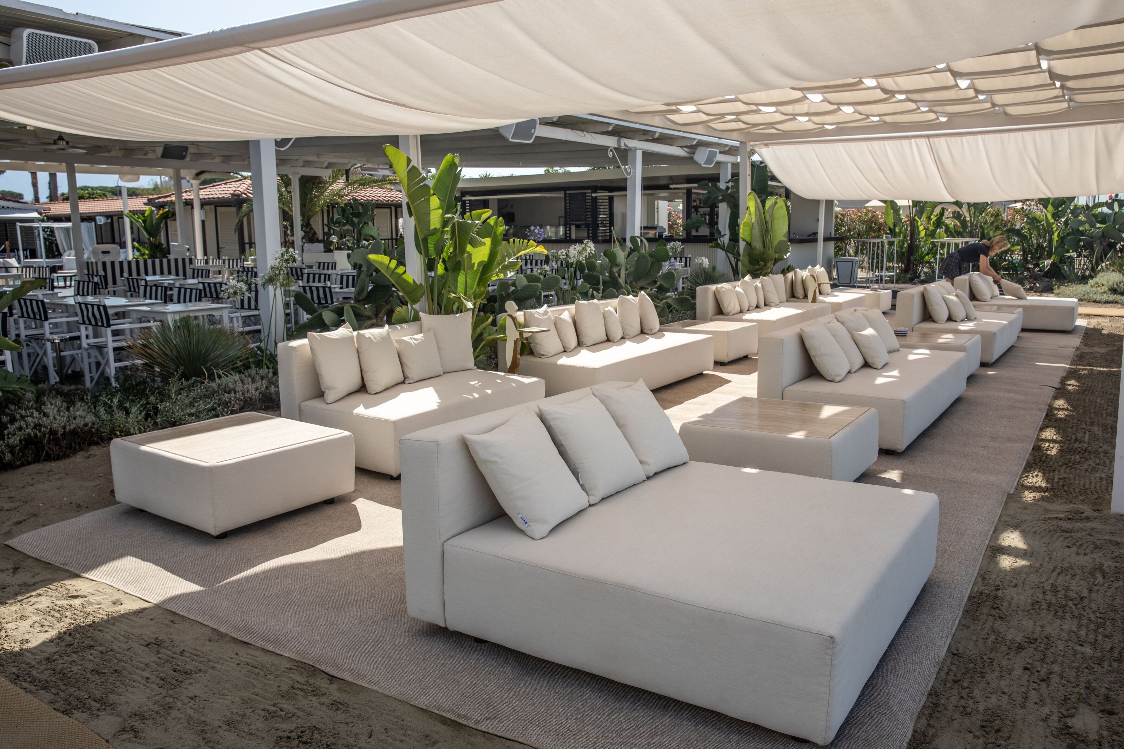 Тканевый модульный садовый диван Rever Navigli ARCH-00010465 - Вид №2