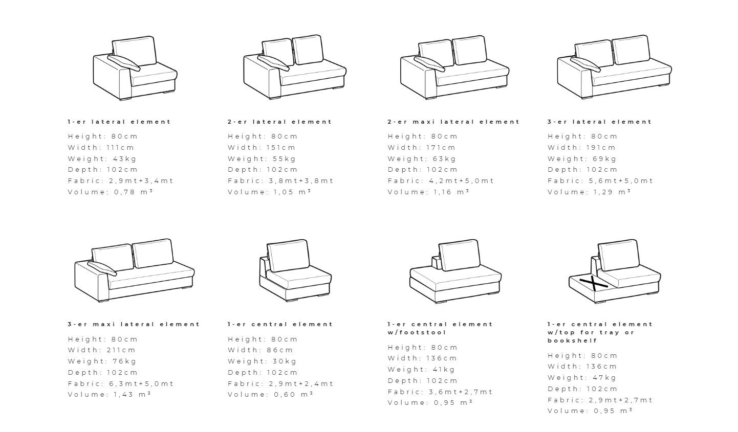 Секционный диван из ткани Ditre Italia BIJOUX ARCH-00114588 - Вид №5