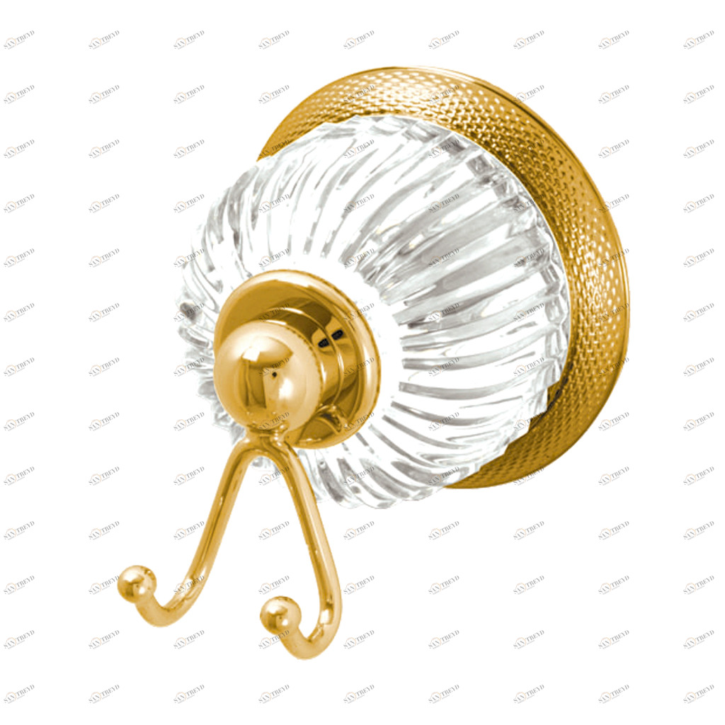 C68-501 C68-501 Настенный двойной крючок ХРУСТАЛЬНЫЙ КУПОЛ Cristal & Bronze COUPOLE CRISTAL 