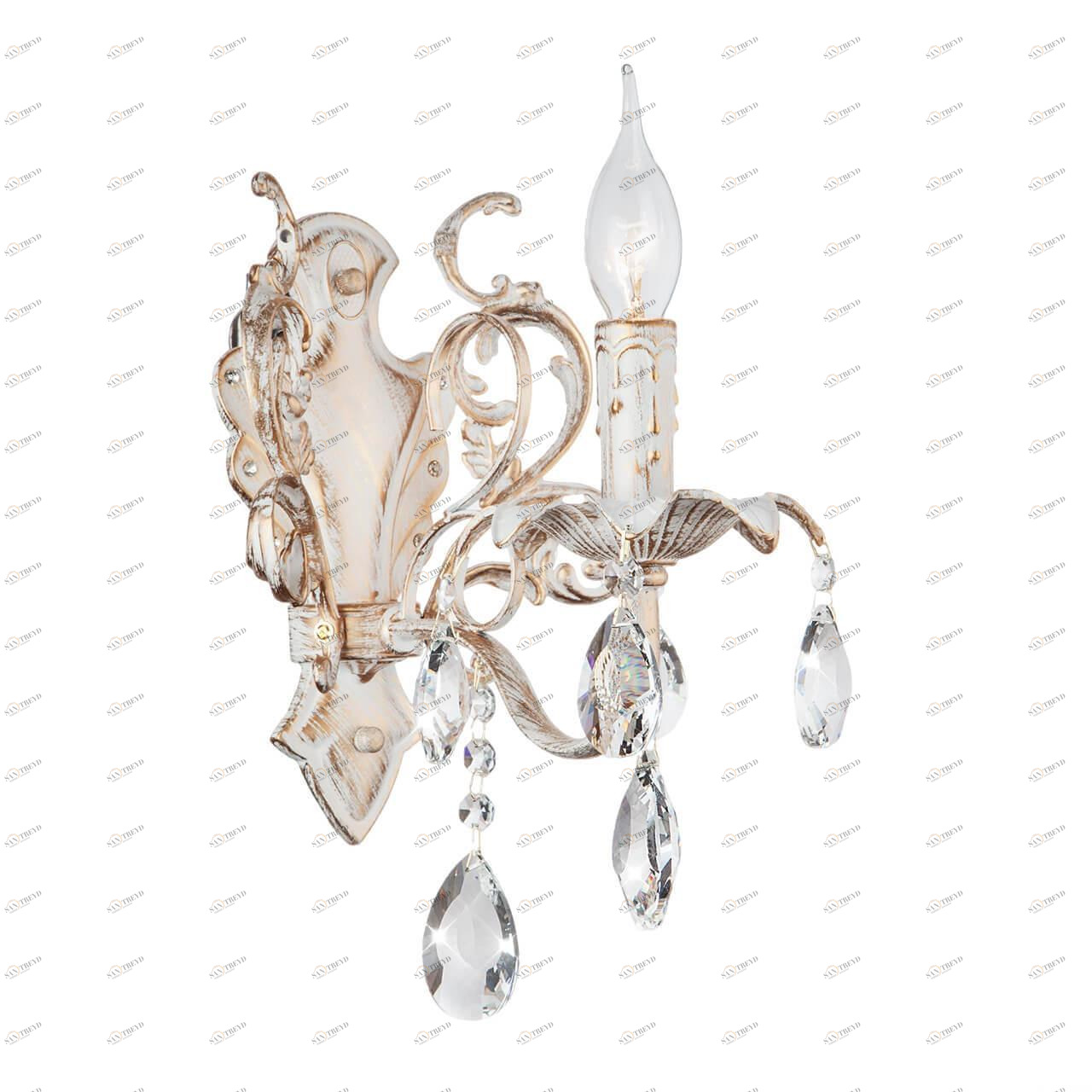 Бра настенное белое Eurosvet 3113/1 Strotskis EUROSVET СВЕЧА 00-3930233 Белый 