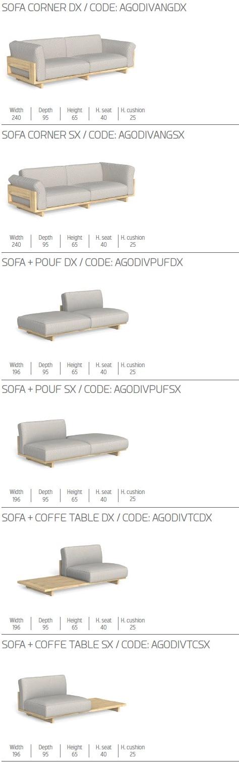 Talenti Садовый диван из модульной ткани Argo sun-id-1463075 - Вид №13