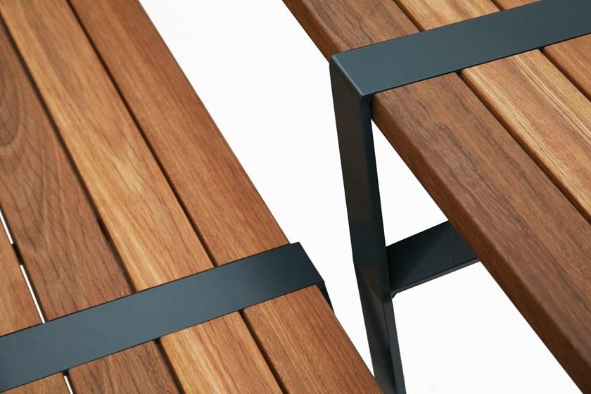 Ross Gardam Прямоугольный стол из стали и дерева Flint sun-id-1424236 - Вид №7