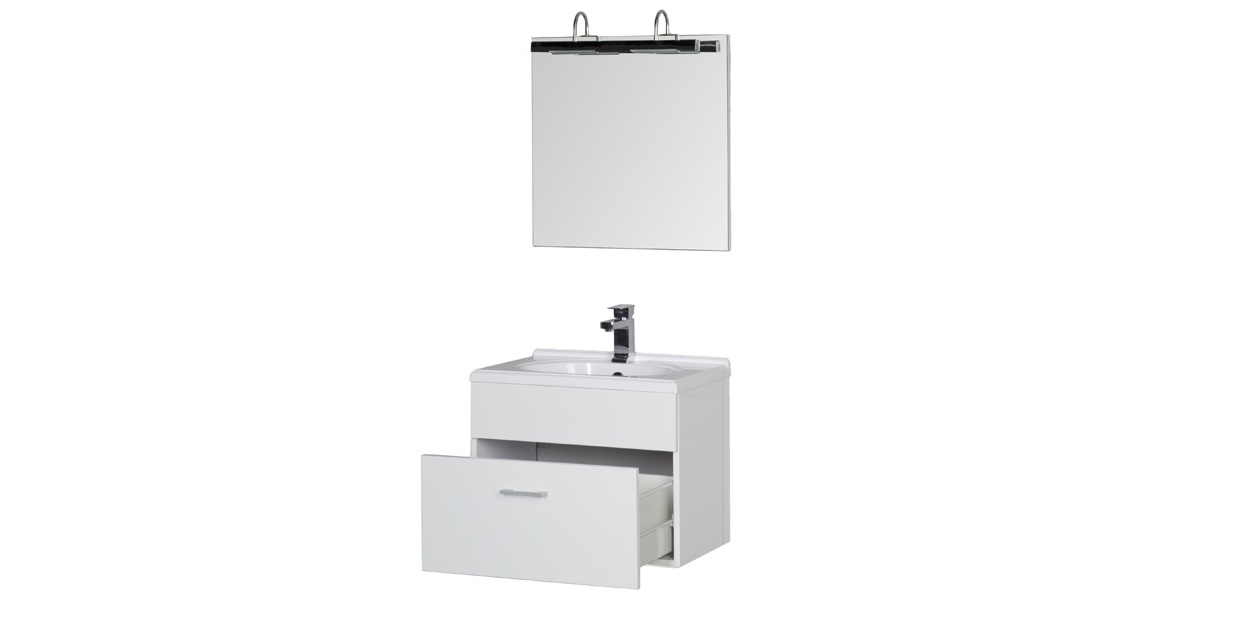 Комплект мебели Aquanet Данте 60 белый 00161320 - Вид №2