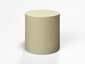 Круглый пуф с пенопластовым покрытием