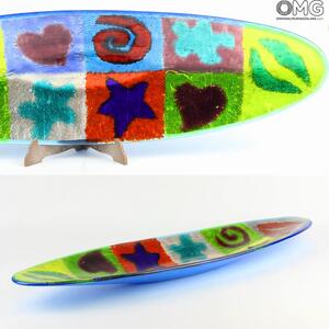 2208 ORIGINALMURANOGLASS Декоративное блюдо из муранского стекла Rich - Pop Art 60 см