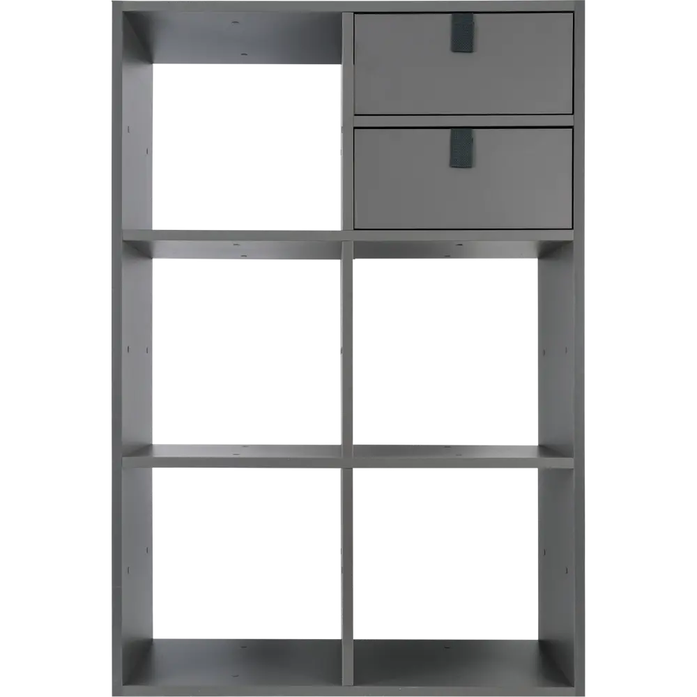 Стеллаж Spaceo KUB 6 секций 70x104x31.5 см ЛДСП цвет графит 82731874 STLM-2029627  - Вид №7