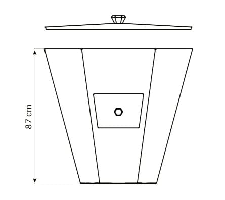 Эмалированные стальные дровяные барбекю DIAMONDFIRE DIAMONDFIRE ELEGANCE ARCH-00053566 - Вид №10