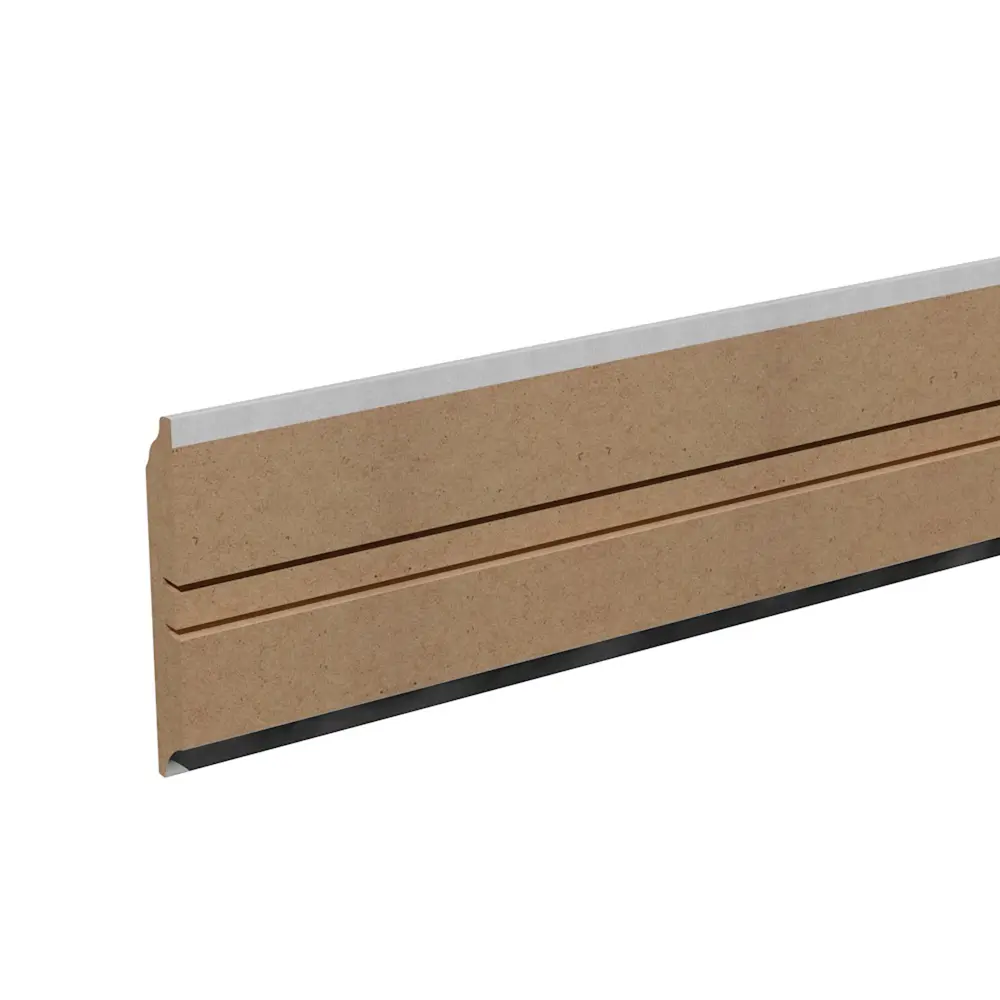 Плинтус напольный КП-204-80 МДФ 16 мм 2.05 м цвет лофт светлый КРОНОПРОФИЛЬ STLM-2171382 - Вид №1