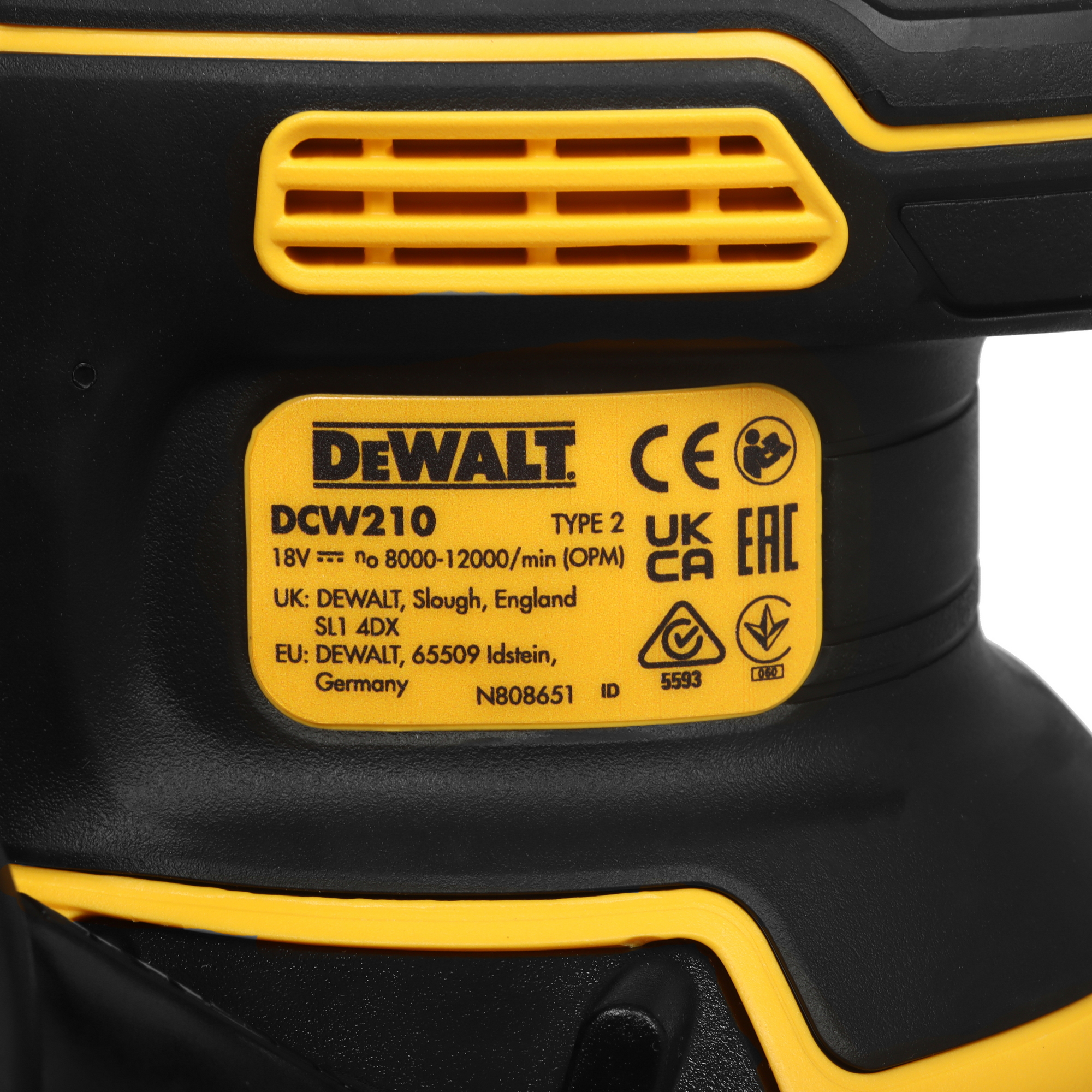 Эксцентриковая шлифмашинка DeWalt DCW210N XR FLEXVOLТ 18/54V  , Без ЗУ, Без АКБ 8168438 STDN-0122724 - Вид №4