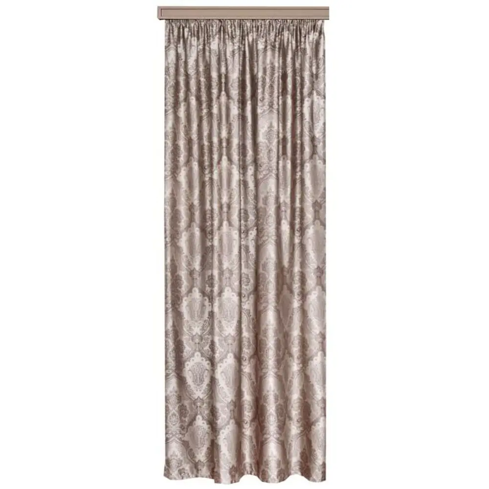 Штора на ленте «Вензель» 160х260 см жаккард цвет кофе WITERRA STLM-2034422