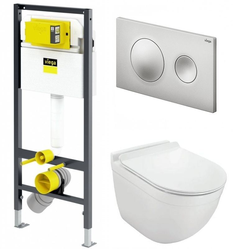 792855-Solo Инсталляция viega с безободковым унитазом Jaquar Solo Santreyd