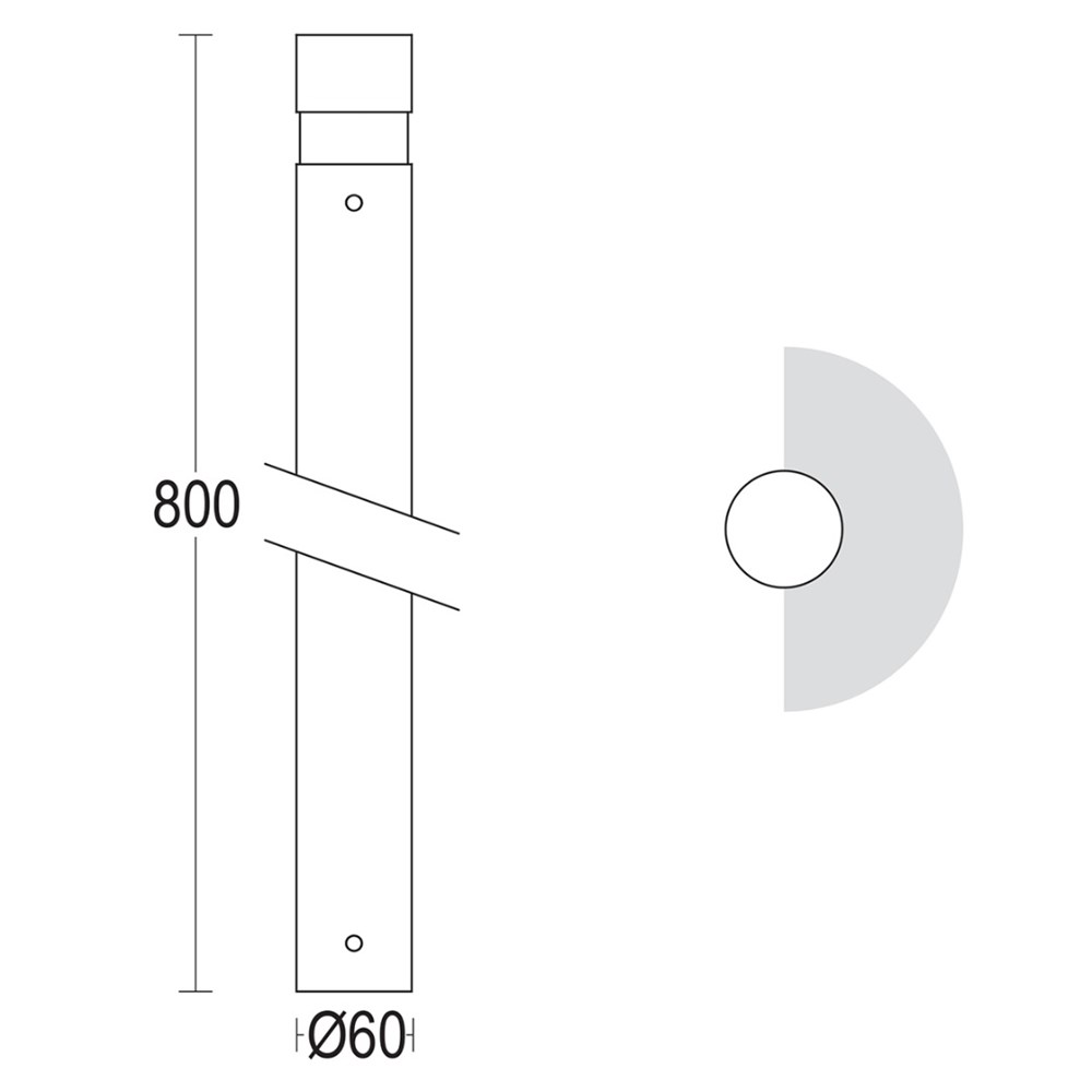 MiniTondo D 800 Ghidini Tondo Dark .05 Темно-Cерый (Матовый)  - Вид №1