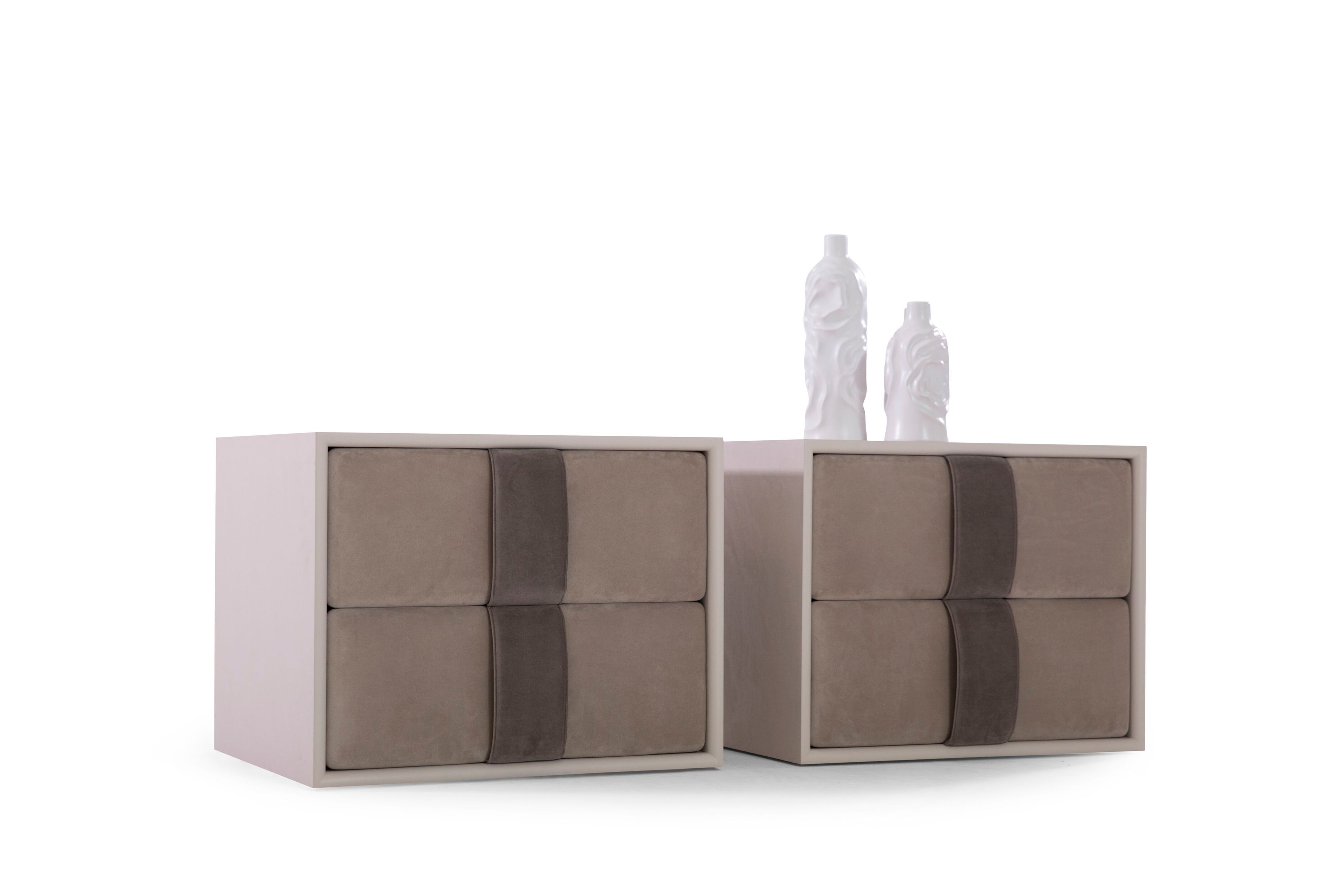 Прикроватная тумбочка из МДФ с ящиками ABLE кольцо ARCH-00130270 - Вид №2