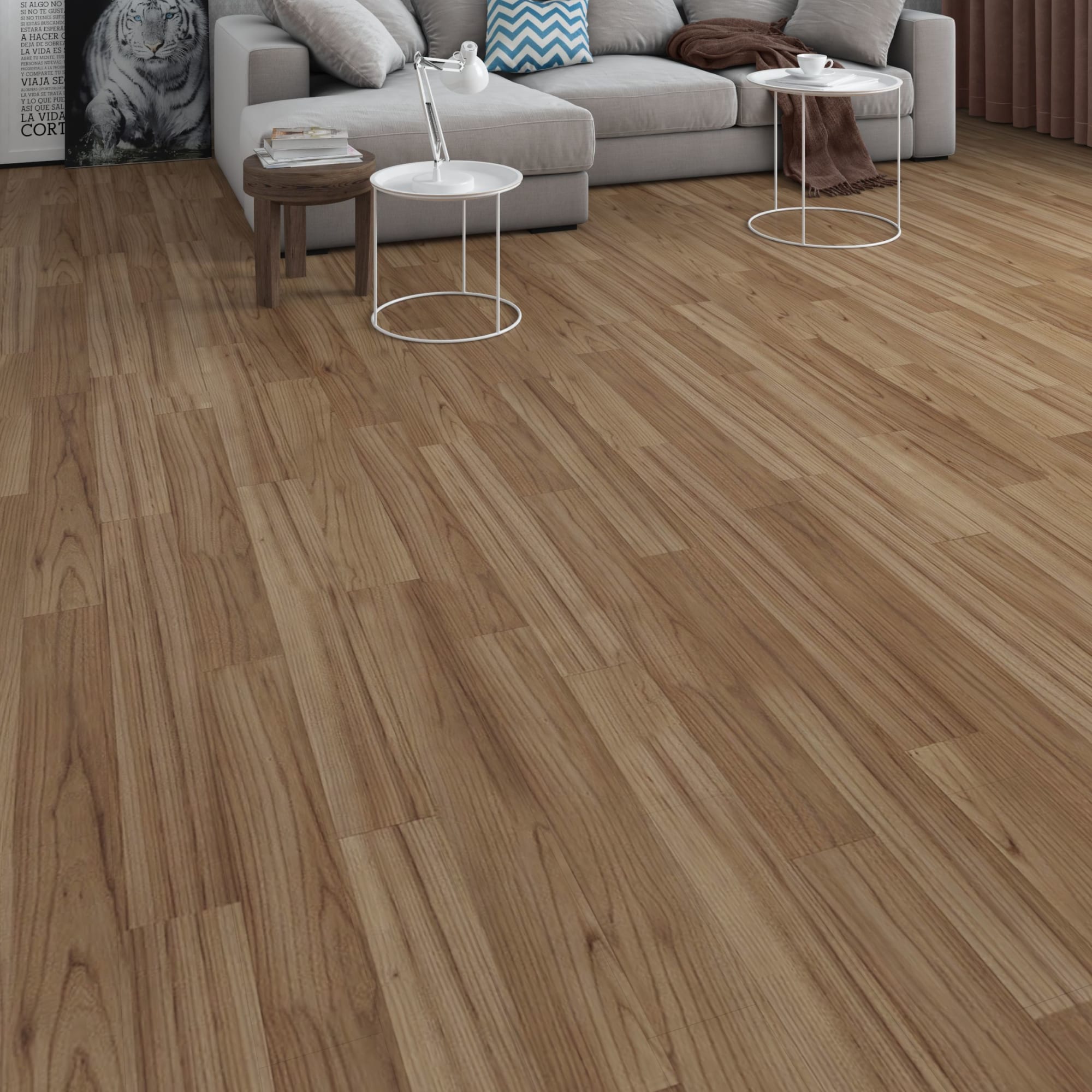 18547274 Паркетная доска трёхполосная «Дуб Глэм KY» лак 1.678 м² Santreyd  - Вид №3