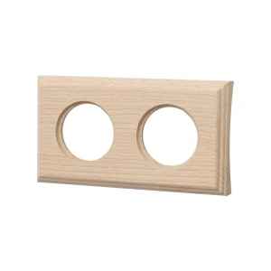 Рамка для розеток и выключателей Electraline 2 поста 260 мм цвет бежевый