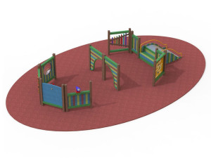 Рециркулированная пластиковая игровая структура