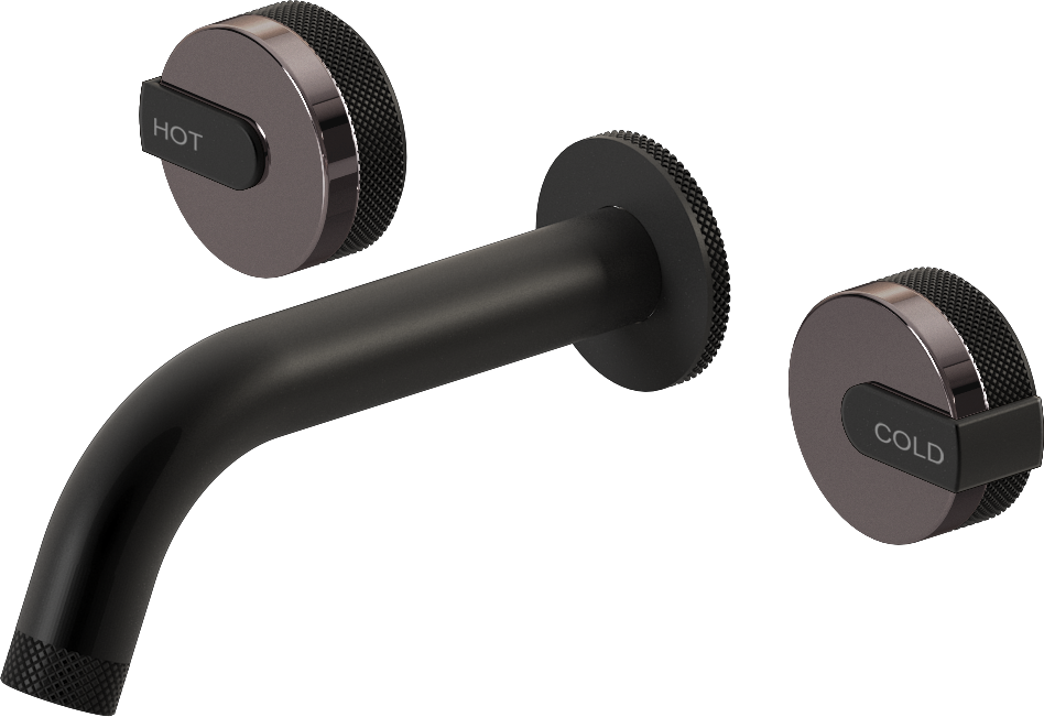 E-11530-R1OX-L1MBK-MBK Смеситель для умывальника из 19,1см носикем (внешняя часть) GRAFF MOD+