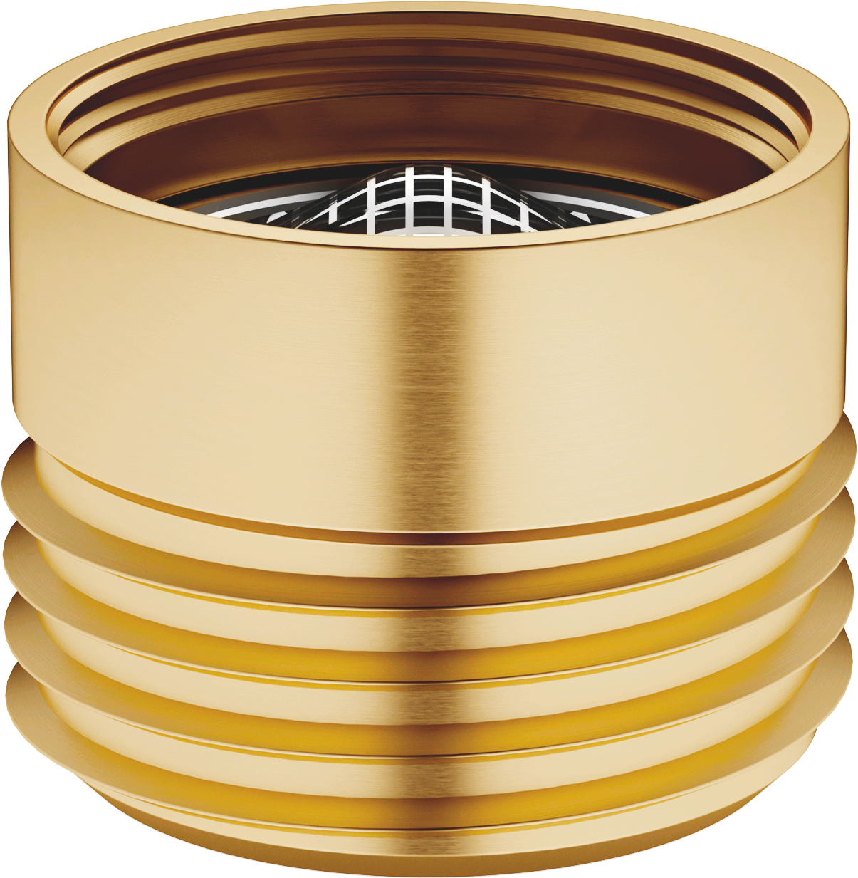 Переходник для душевого отвода 3/8 x 1/2 дюйма – матовая дюралюминий (23-каратное золото)