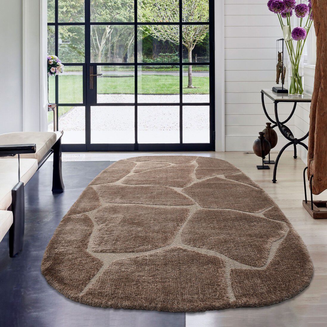 Овальный узор сплошной цвет ковер Ademi Essential ARCH-00096044 - Вид №5