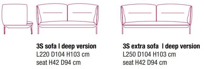 MDF Italia Диван из ткани с высокой спинкой Yale sun-id-1398783 - Вид №6