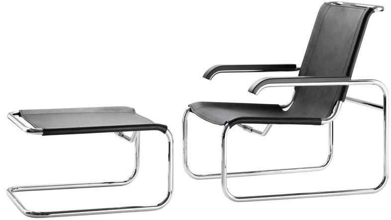 Thonet Кожаное кресло с салазками и подлокотниками S 35 sun-id-1491178 - Вид №4