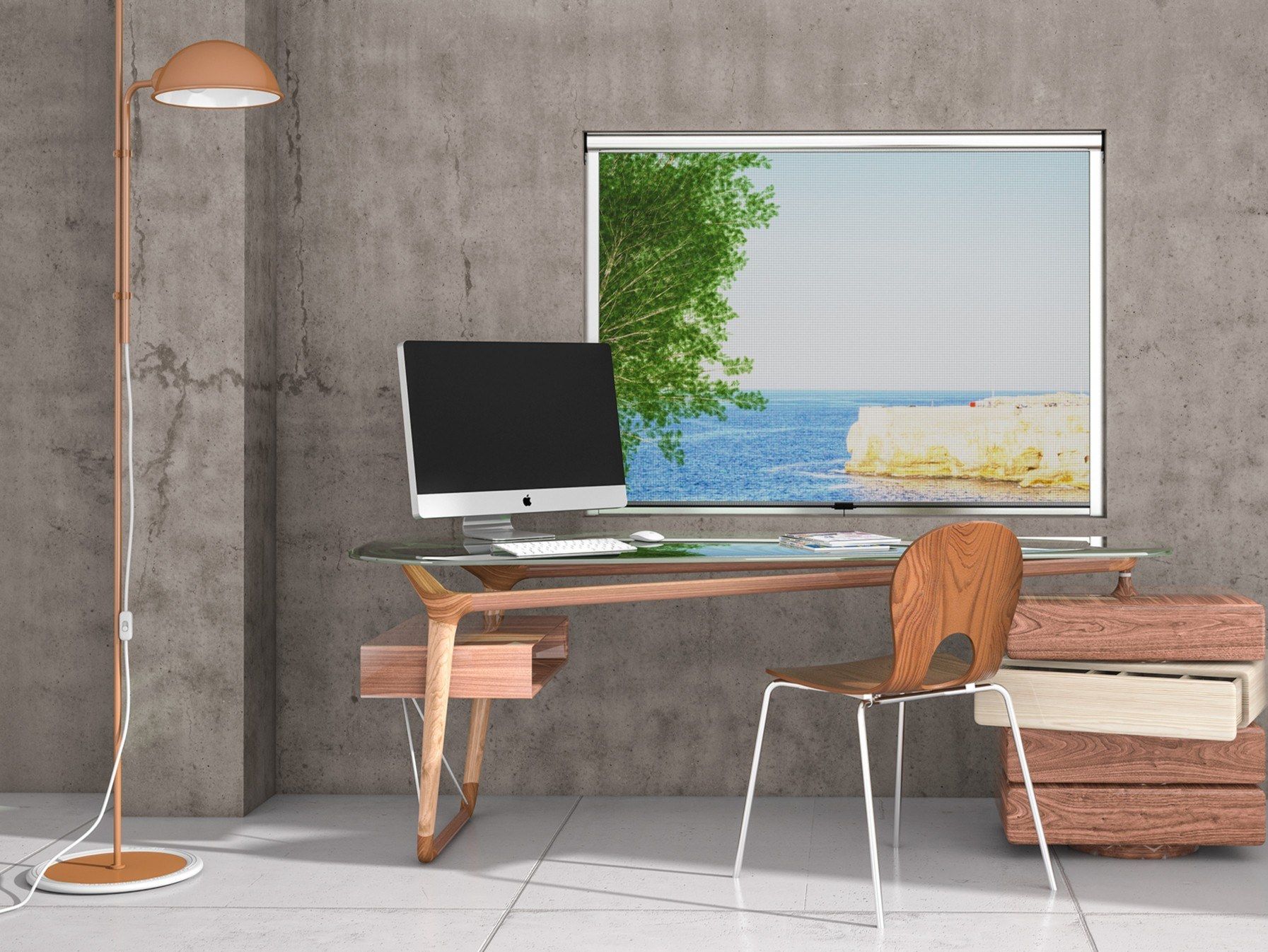 Вертикальная рольставни москитная сетка Mv Line Zanzariere - Scorrimento Verticale ARCH-00112906