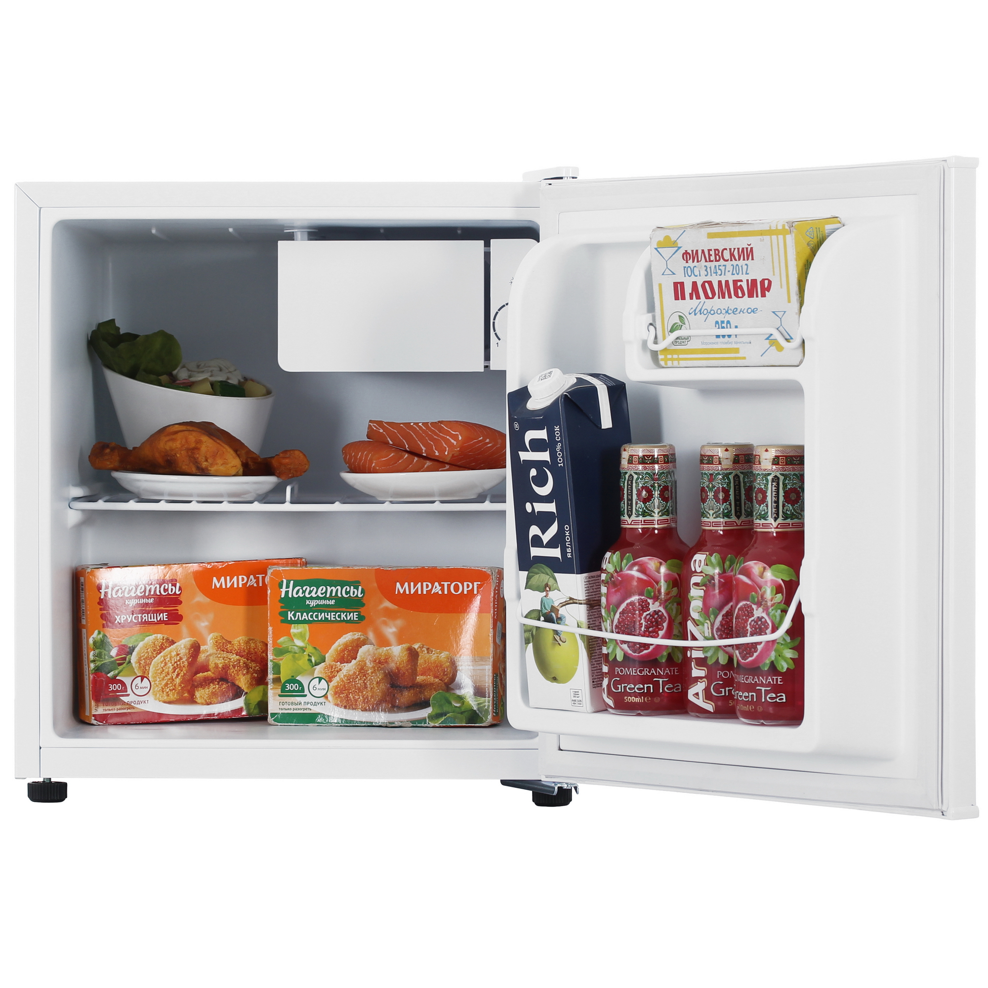 9078058 Холодильник компактный   Oursson RF0480/WH белый STDN-0112283 - Вид №5