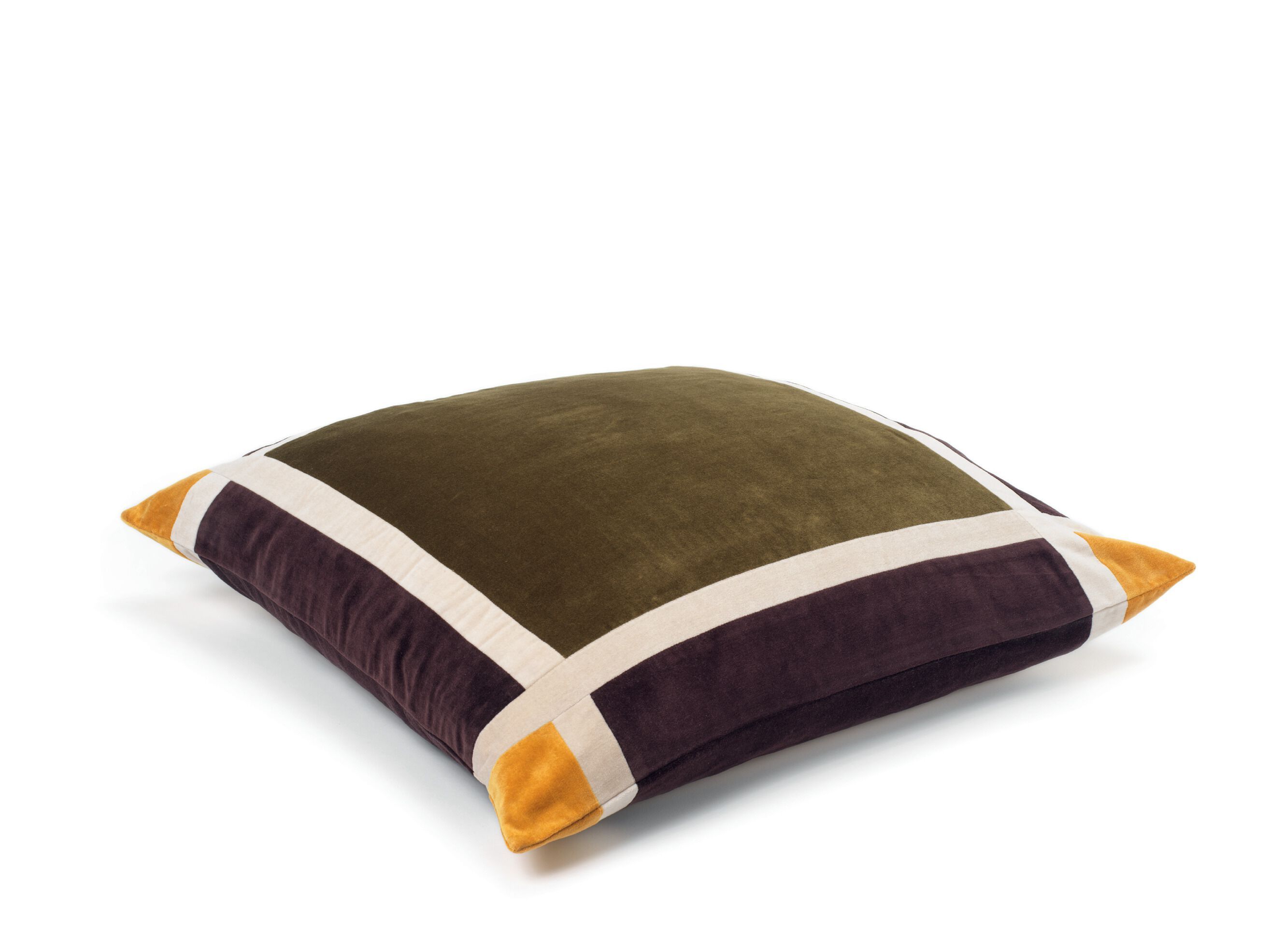 Квадратная подушка из бархата с геометрическим рисунком Élitis MELIE ARCH-00123728 - Вид №7