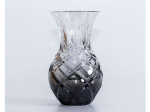 Выдувная хрустальная ваза ручной работы