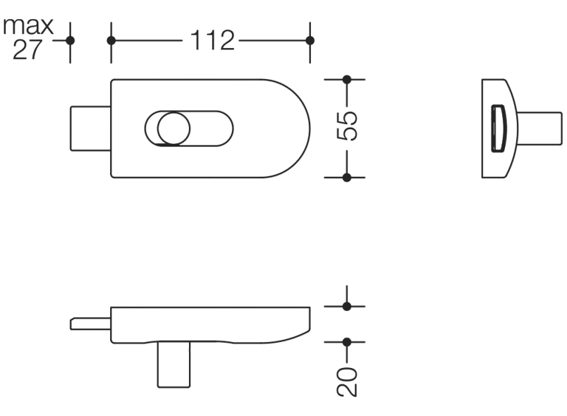 850.350 запирание HEWI System 111 | Polyamid  - Вид №2