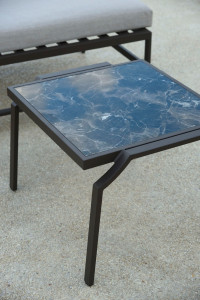 Прямоугольный алюминиевый журнальный столик