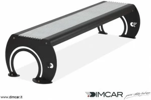 DIMCAR Металлическая скамейка в современном стиле без спинки Elite 1135